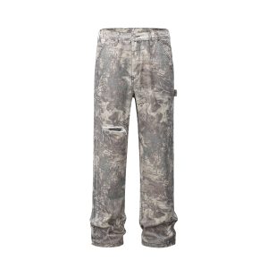 European and American high street fashion brands, Parisian wind branches, camouflage pants, jeans, cargo pants – Image 5