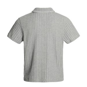 Eon Modish 2025 Summer New American Retro Simple Loose Design Knitted Short Sleeves – Image 6