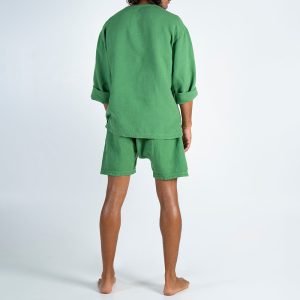 Cross-border, Europe, America, Amazon, pre-autumn, new men's V-neck casual tops, loose shorts, sportssuits, men's clothing – Image 5