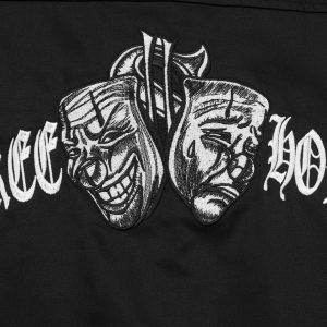 Workwear Pocket Shirt Large Size Loose Small Classic Mask Embroidered Cargo Shirt – Image 7