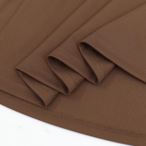 Cross-border European and American Amazon double-sided stitching pleated dress fashion high-waisted large skirt temperament long skirt – Image 4