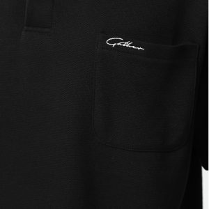 American retro heavy pique cotton short-sleeved POLO shirt summer versatile, loose and simple contrasting color special line half-sleeved men – Image 5
