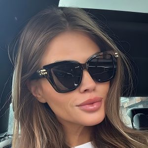 European and American fashion style sunglasses women's high-end large frame slimming cross-border new sunscreen sunglasses sunglasses – Image 3