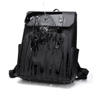 Fashionable men's backpack, high-end casual large-capacity computer backpack, simple men's short trip backpack – Image 3