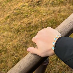 NBBL99 Liu Shouyuan's same bracelet pays tribute to the rose elements of Rose, Windy City, and the male and female Internet celebrity titanium steel does not fade – Image 3