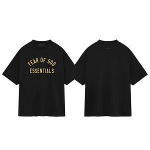 Trendy brand ESSENTIALS new FOG double line loose short sleeve – Image 4