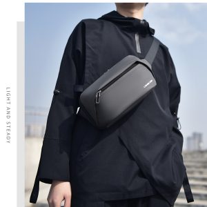 Cross-border new men's bag trendy brand functional crossbody bag chest bag men's workwear style crossbody bag sports car motorcycle crossbody bag – Image 4