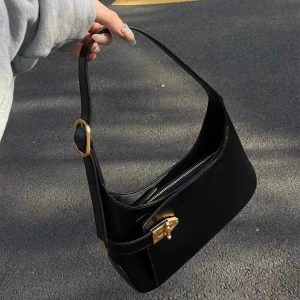 Armpit Bag Bag Women's 2025 New Summer Premium Texture Niche Temperament Commuter Retro One Shoulder Portable Baguette Bag – Image 3