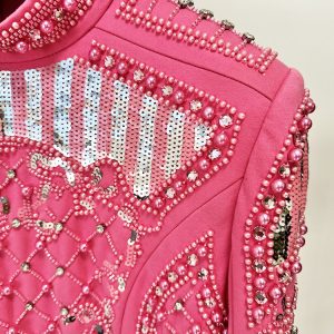 New European and American Fashion Heavy Industries Diamond Stud Sequins Stretch Bodycon Dress Small Dress – Image 6