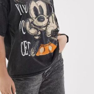 New American Retro Aged Wash Cartoon Fun Cotton Foreign Versatile Fashion Loose Short Sleeve T-Shirt – Image 7