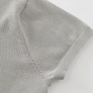 Eon Modish 2025 Summer New American Retro Simple Loose Knit Short Sleeve T-Shirt – Image 5