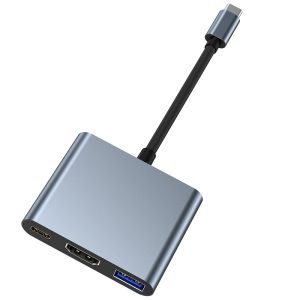 Cross border Amazon hot selling hub usb-c hub 3-in-1 docking station 4K60hz type-c docking station – Image 3