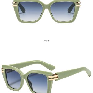 European and American fashion style sunglasses women's high-end large frame slimming cross-border new sunscreen sunglasses sunglasses – Image 9