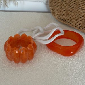 European and American cross-border smudging irregular geometric resin bracelets commuter light luxury bracelets commuter bracelets – Image 4