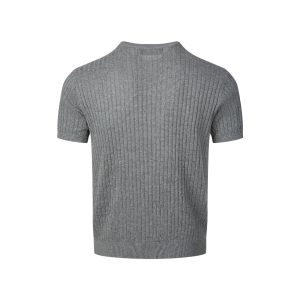 Eon Modish Summer 2025 American Retro Simple Loose Design Sense Short Sleeve Knit T-Shirt – Image 3
