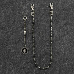 Vibe style, niche metal, volcanic stone, waist charm, high-quality design items, unique creative accessories, trouser chains – Image 3