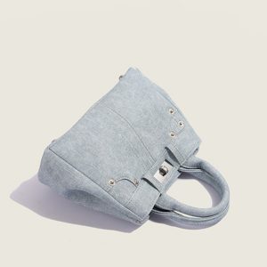 Niche design denim versatile bag women's 2025 luxury fashion commuter tote bag shoulder crossbody bag – Image 4