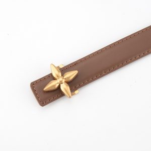 New women's leather star embellished belt alloy buckle high-end versatile dress niche cowhide belt – Image 3