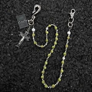 Vibe style, niche metal, volcanic stone, waist charm, high-quality design items, unique creative accessories, trouser chains – Image 4