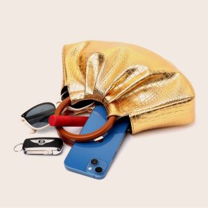 Cross-border foreign trade hot 2025 new handbag, super temperament, fashion, pleated handbag, cloud bag, dinner bag girl – Image 3