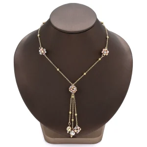 Cross-border handmade European and American brands high-end luxury transfer beads gold beads versatile dinner dress accessories four-piece set – Image 6