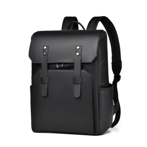 Fashionable men's backpack, high-end casual large-capacity computer backpack, simple men's short trip backpack – Image 5