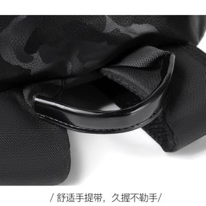 College student backpack, men's sports leisure, junior high school student school bag, large capacity trendy brand backpack, high school student computer bag – Image 8