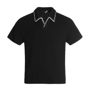 Eon Modish 2025 Summer New American Retro Simple Loose Design Knitted Short Sleeves – Image 3