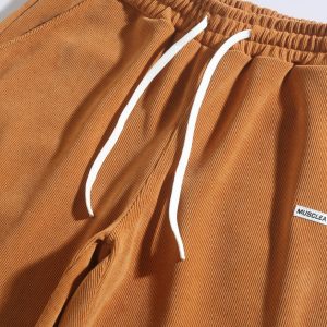 European size men's new corduroy casual pants European and American high street trendy brand retro casual straight-leg trousers – Image 7