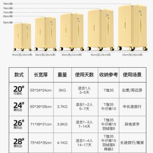 Multifunctional suitcase female trolley case 37 points large capacity 30 inch lockbox student thickened suitcase men – Image 4