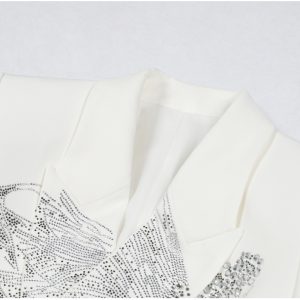 Quality spot 2025 spring and autumn new heavy industry hot diamond slimming high-end quality women's small suit top jacket women – Image 6