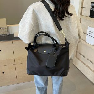 Foreign trade shoulder bag new nylon large capacity commuter bag fashion casual travel tote bag women's crossbody – Image 4