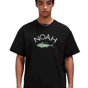 NOAH MARS niche trendy brand tuna limited American casual loose cotton versatile couple short-sleeved T-shirt for men – Image 3