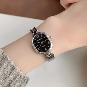 Pre-loved luxury watches, women's half bracelet bracelet watches, vintage gold-tone quartz watches, compact and delicate women's watches – Image 11