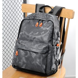 College student backpack, men's sports leisure, junior high school student school bag, large capacity trendy brand backpack, high school student computer bag – Image 6