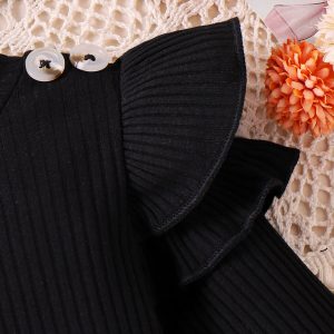 Foreign trade, cross-border Europe, America, autumn infants, children, girls' suits, flying sleeves, long-sleeved hakama, socks, headdresses, three-piece headdresses – Image 5