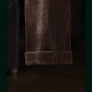 Corduroy trousers, men's straight Parisian buckle, Naples slim non-iron, autumn and winter business – Image 7