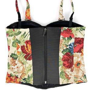 Cross-border new sexy bandeau top, suspender wear, with chest pads, retro palace style herringbone corset – Image 7