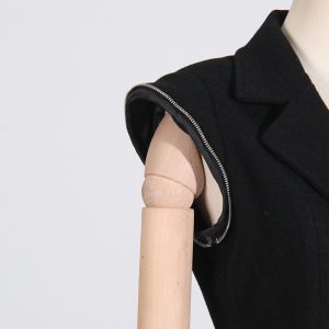2025 autumn new personality trend style zipper splicing deconstructed design sense irregular high-end sense suit woman – Image 8