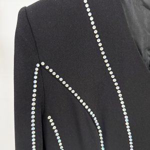 Cross-border hot sale spot 2025 new long-sleeved celebrity temperament shines hot diamond long dress long skirt dress – Image 5