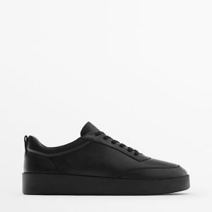 Casual Men's Shoes, Flat Shoes, Black Top Cowhide, Nappa, Soft Leather Sneakers, 12809150800 – Image 5