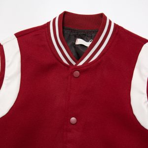 American street ruffian, handsome baseball uniform, color-blocked motorcycle jacket, trendy men's jacket, – Image 3