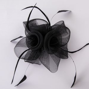European and American bridal hair accessories, mesh top hats, feather headdresses, horse racing festival flowers, Amazon accessories, headbands – Image 4