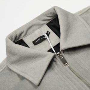 American retro niche deconstruction high-end straight shoulder jacket windproof design men's short and wide fit jacket – Image 5