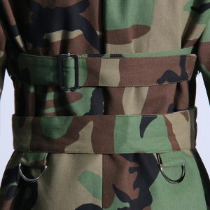 Fall  new street hipster camouflage printed blazer women's waist slimming long-sleeved suit top – Image 8