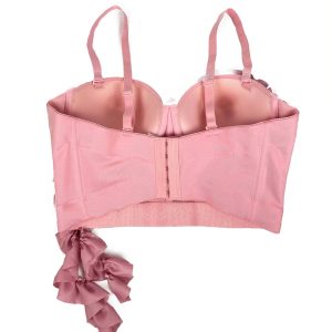 Spring new European and American flowers tassel design worn outside herringbone corset slim with coaster camisole french inside – Image 7
