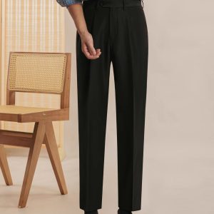 Italian casual trousers men's autumn new Korean version of straight pants Korean version of non-iron slim business – Image 5