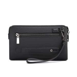 New men's clutch fingerprint lock anti-theft large capacity grab bag wallet wallet business high-end men's bag – Image 5