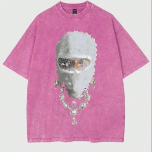 YLT0021 cross-border European and American fashion women's clothing Amazon independent station printed crew neck pullover T-shirt is a fixed Z model – Image 3