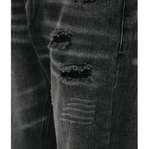 MTLCLOTHES MEN's WEAR| AUTUMN NEW AMERICAN RETRO WASH DISTRESSED RIPPED DESIGN JEANS TIDE – Image 5